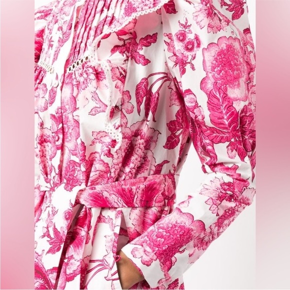 DVF Sandrah ruffled floral-print cotton-poplin mini dress - Picture 3 of 14